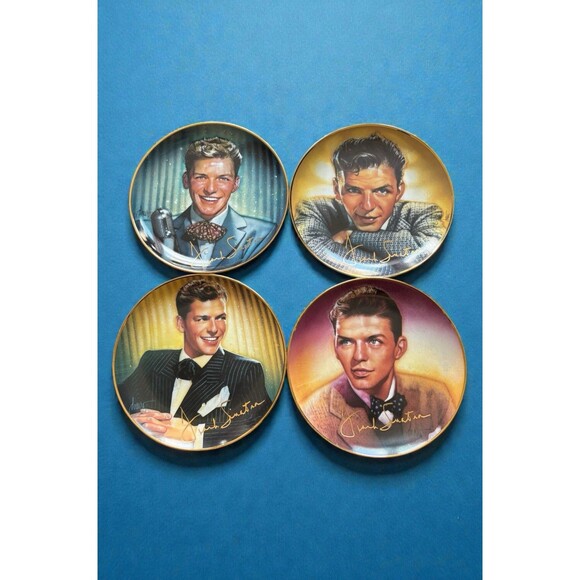 Franklin Mint Sinatra Collector Plates-Set of 4 Numbered Limited-Edition Vintage - Picture 12 of 13